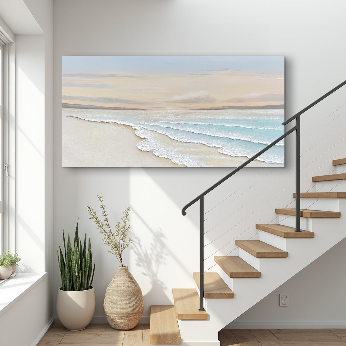 Serene Ocean Wave Coastal Wall Art IV