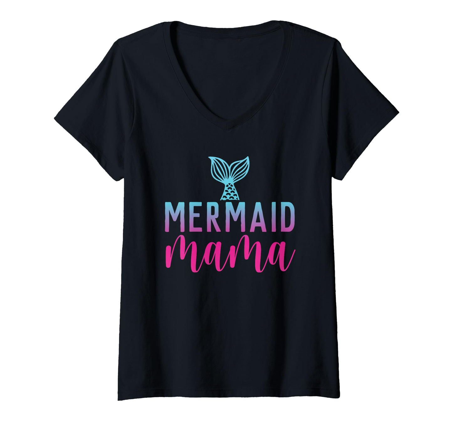 Women's Mermaid Mama V-Neck T-Shirt