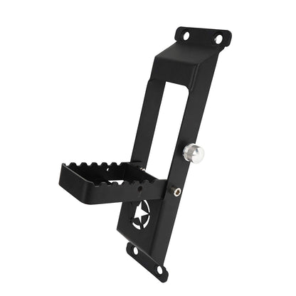 Hooke Road JK Door Hinge Step, Metal Folding Foot Pedal w/Star Sign for 2007-2018 Jeep Wrangler JK & JKU