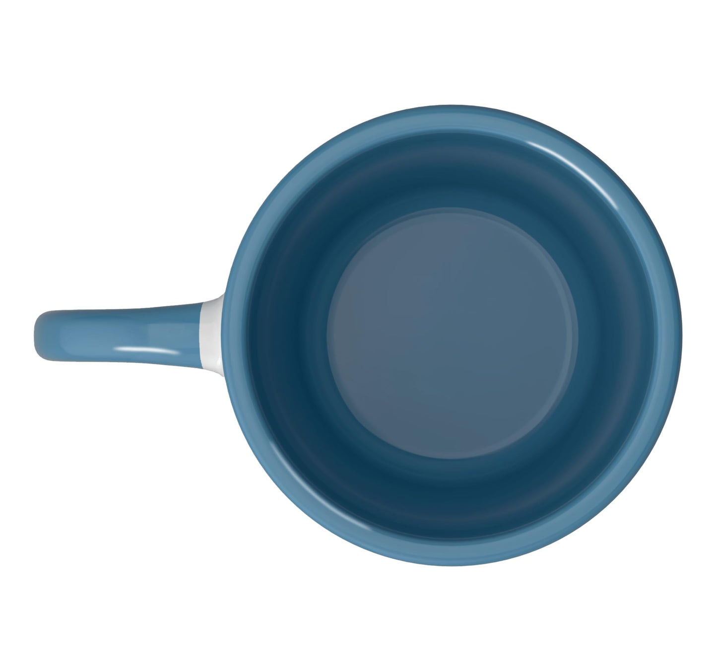 Beach Vibes Ceramic Mug, Blue/White