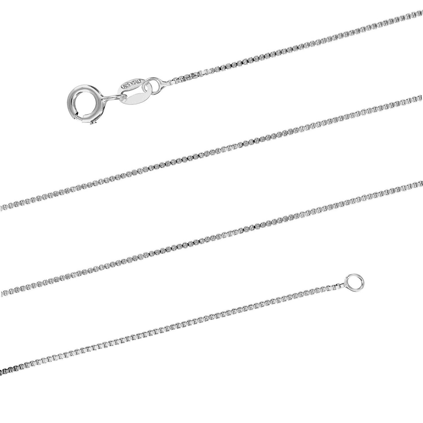 Aloha Jewelry Company Sterling Silver Created Blue Opal Wave Neckalce Pendant with 18" Box Chain