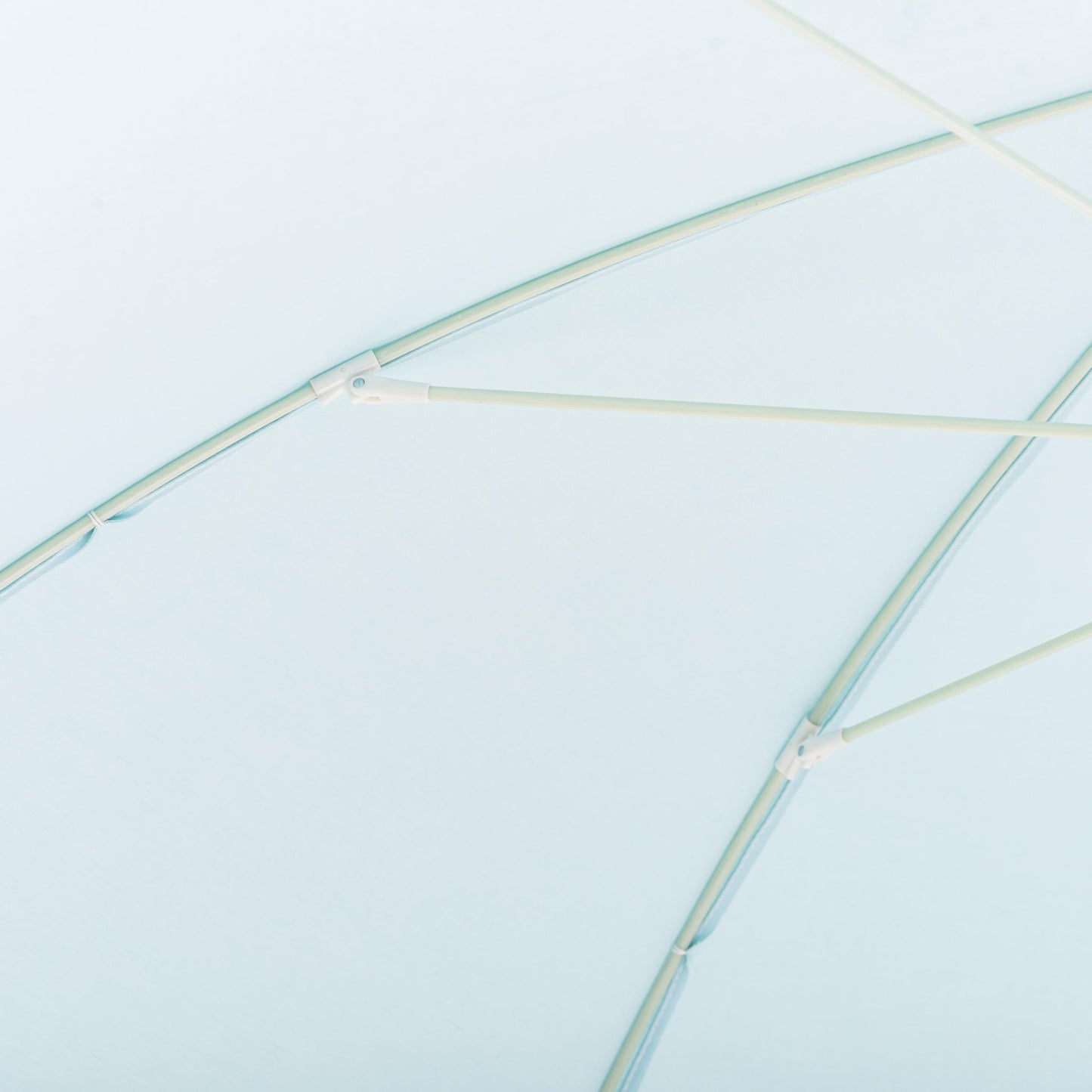 Business & Pleasure Co. Rio Umbrella Scalloped Brim For Beach, Patio or Picnic - 6' Boho Beach Umbrella, 7' Tall Wood Pole, UPF 50+, Santorini Blue