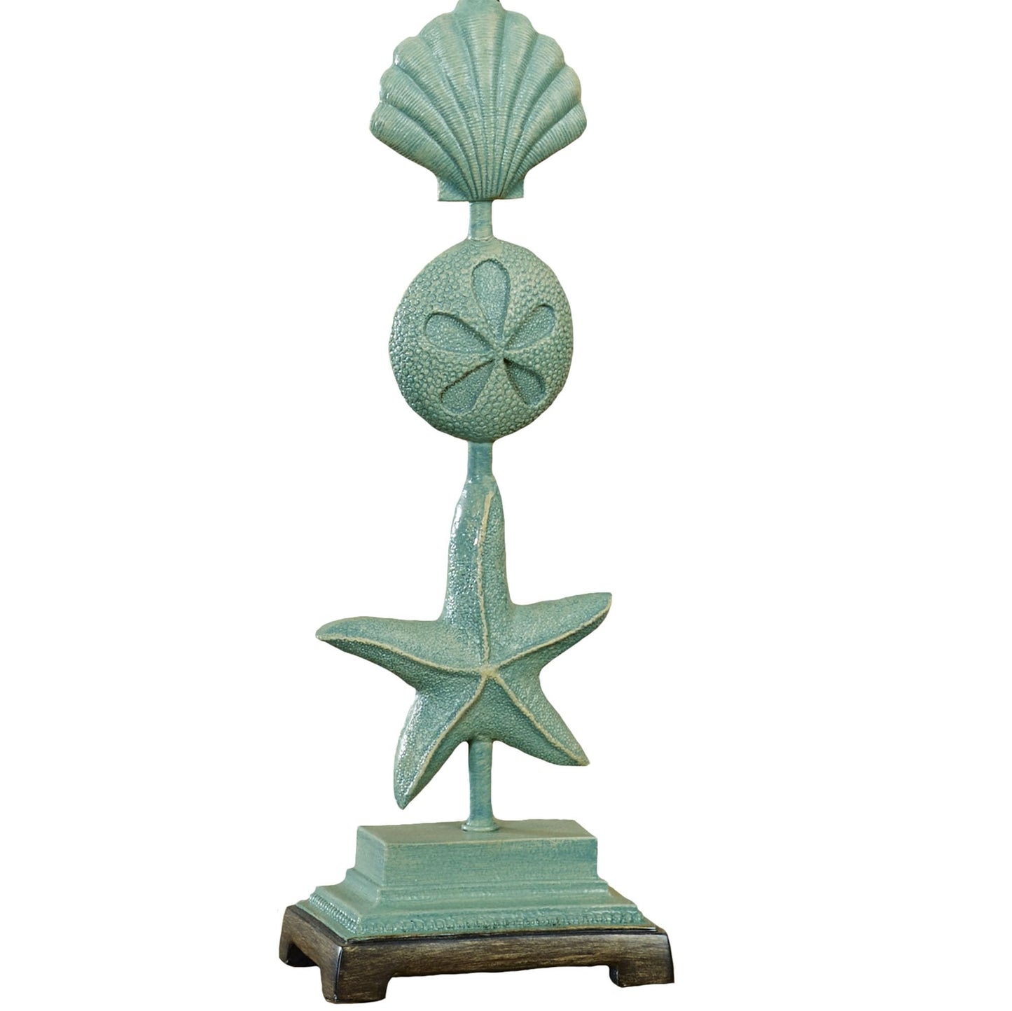 Touch of Class Cape Coral II Coastal Table Lamp Blue | Ocean Themed Decor for Beach House | Nautical Style Lighting for Bedroom, Living Room, Office Desk, Tabletop