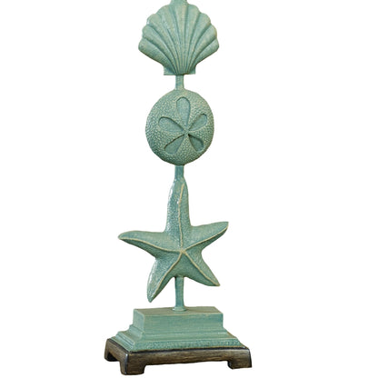 Touch of Class Cape Coral II Coastal Table Lamp Blue | Ocean Themed Decor for Beach House | Nautical Style Lighting for Bedroom, Living Room, Office Desk, Tabletop