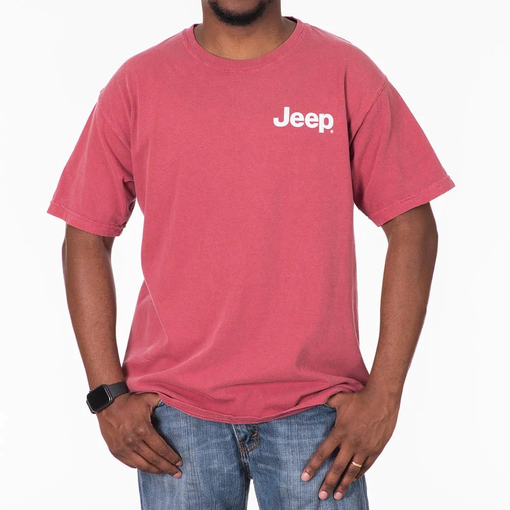 Jeep Catch A Wave T-Shirt (SM) Brick