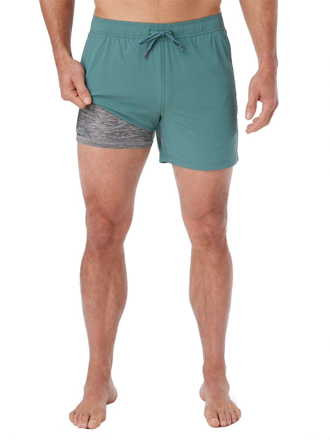 Fair Harbor Bungalow Trunk –– Men's Swim Suits with Liner, 5-inch Inseam –– Anti-Chafe, Relaxed-fit Swim Trunks