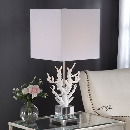 Uttermost Corallo White Coral Branch Buffet Table Lamp