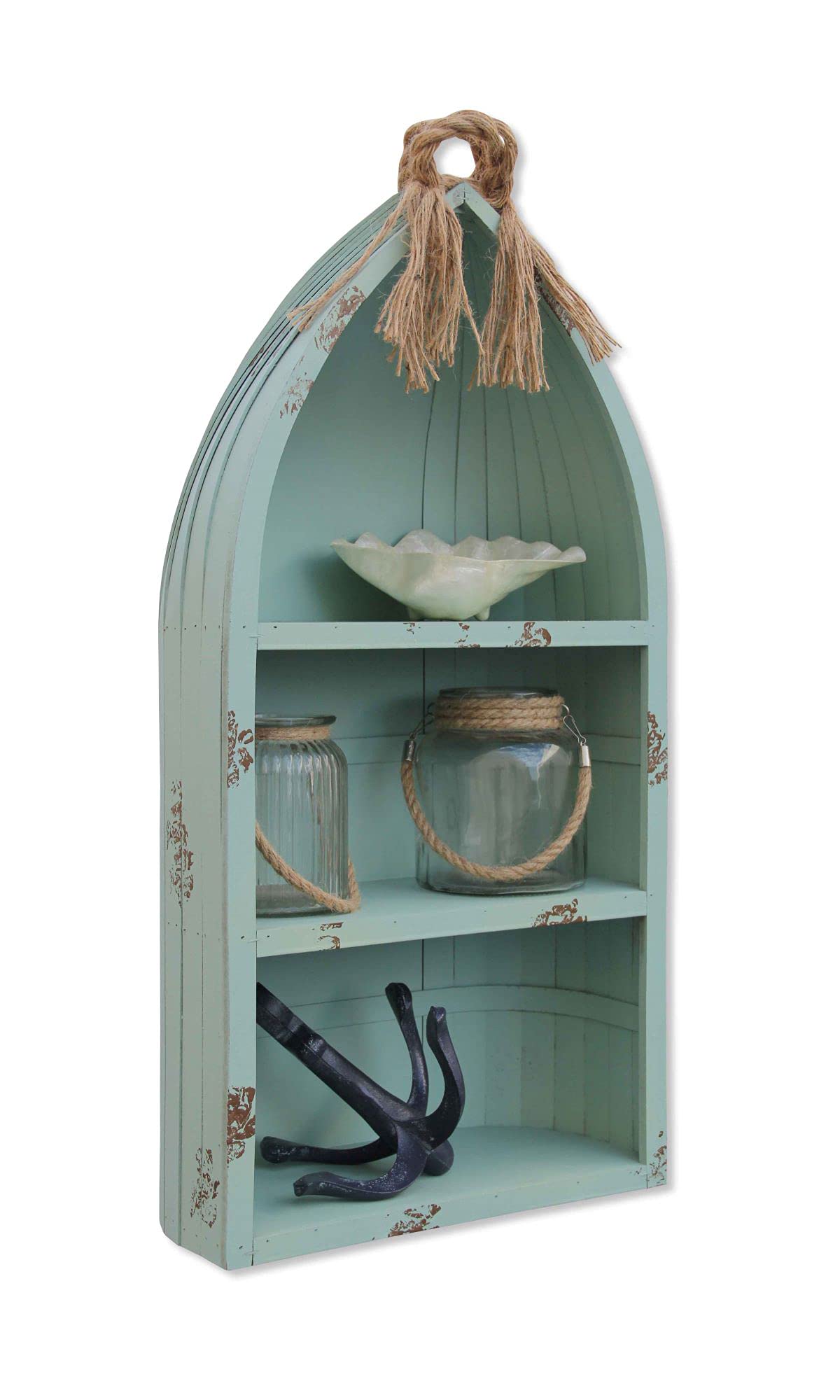 Cheung's Large Canoe Shelf with Rope