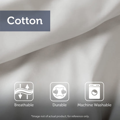 Harbor House Cozy Cotton Comforter Set - Coastal, All Season Down Alternative Casual Bedding with Matching Shams, Decorative Pillows, Lorelai, Monstera Leaf Green King(110"x96") 6 Piece
