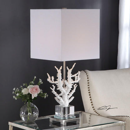 Uttermost Corallo White Coral Branch Buffet Table Lamp