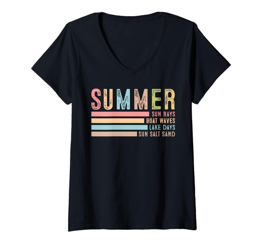 Women's Summer V-Neck T-Shirt