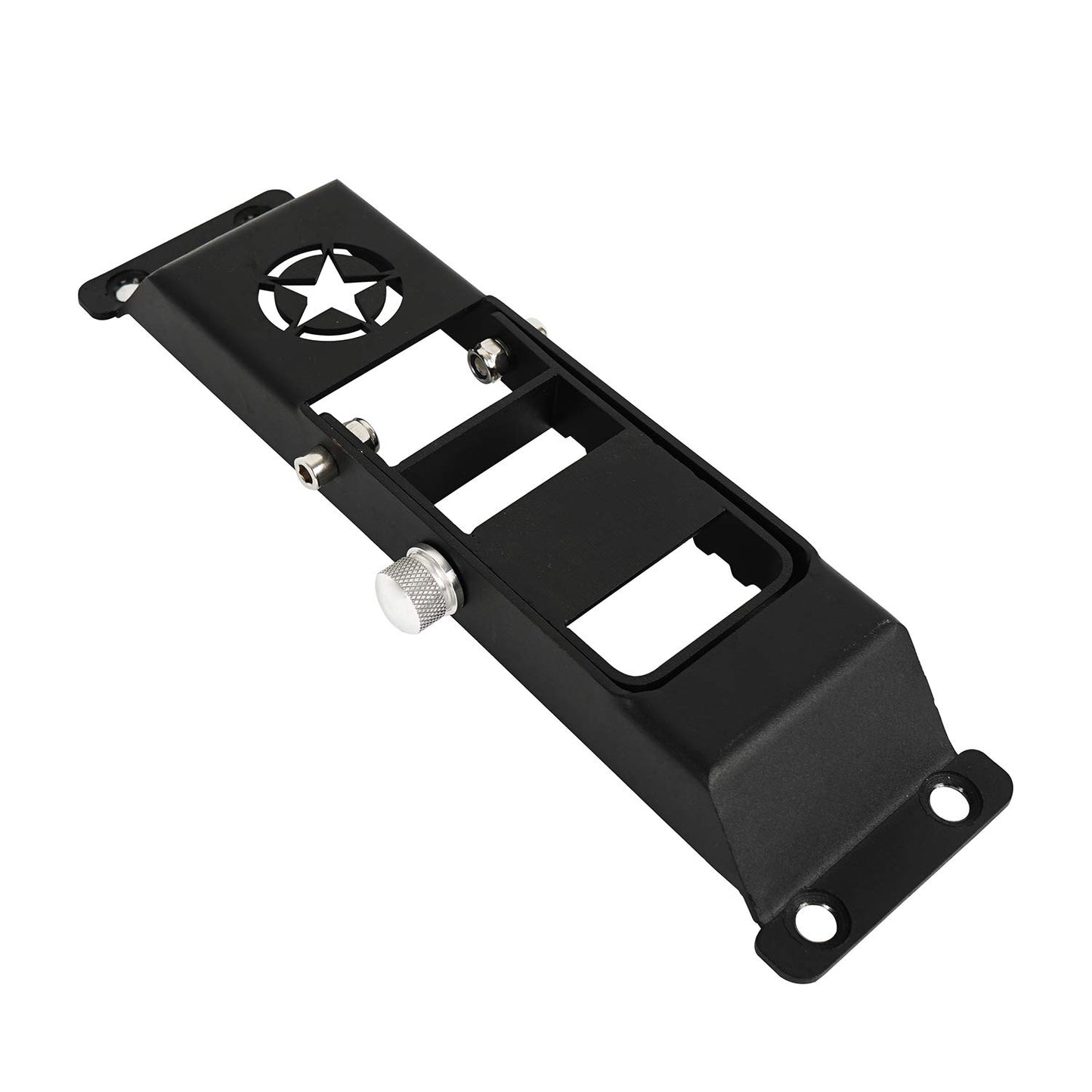 Hooke Road JK Door Hinge Step, Metal Folding Foot Pedal w/Star Sign for 2007-2018 Jeep Wrangler JK & JKU