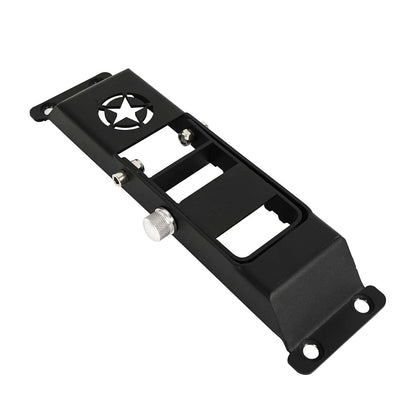 Hooke Road JK Door Hinge Step, Metal Folding Foot Pedal w/Star Sign for 2007-2018 Jeep Wrangler JK & JKU