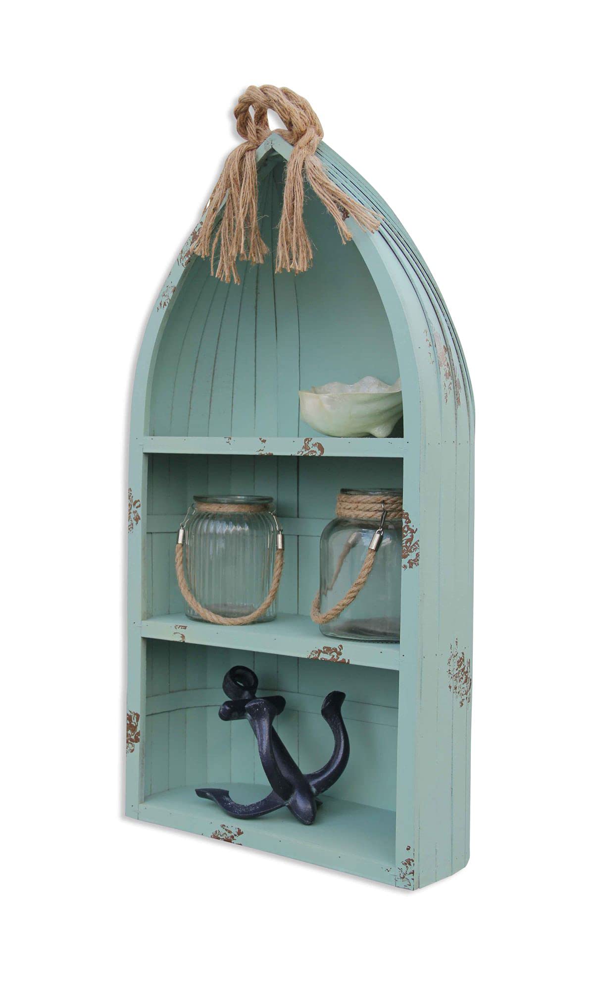 Cheung's Large Canoe Shelf with Rope