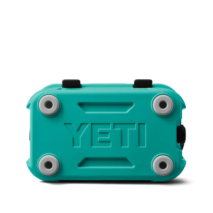 YETI Roadie 15 Hard Cooler with DoubleDuty Shoulder Strap, Aquifer Blue
