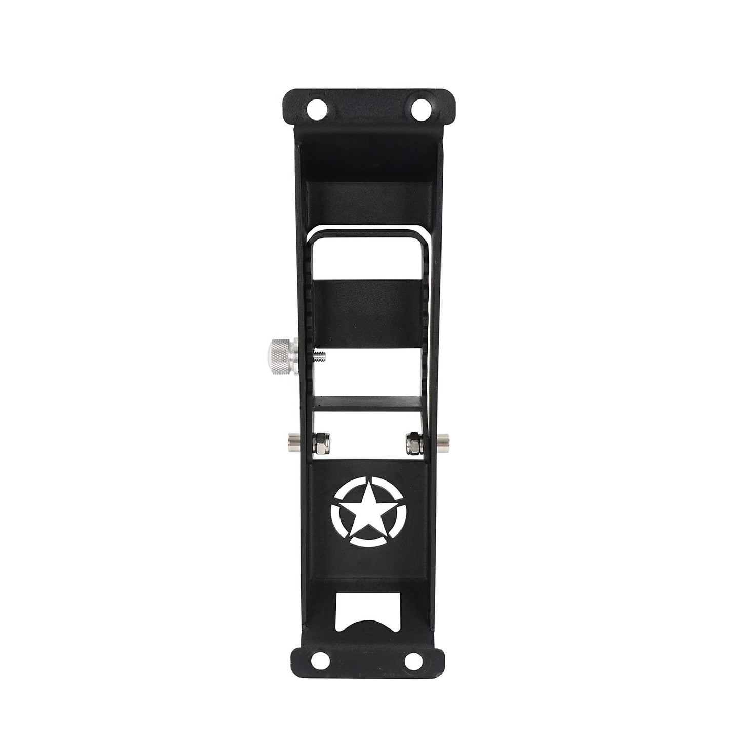 Hooke Road JK Door Hinge Step, Metal Folding Foot Pedal w/Star Sign for 2007-2018 Jeep Wrangler JK & JKU