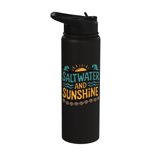 Saltwater And Sunshine Stainless Steel Insulated Water Bottle