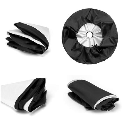Foruidea White Hibiscus Flower Spare Tire Cover with Backup Camera Hole Wheel Tire Cover Fit Trailer, RV, SUV and Many Vehicle 17inch