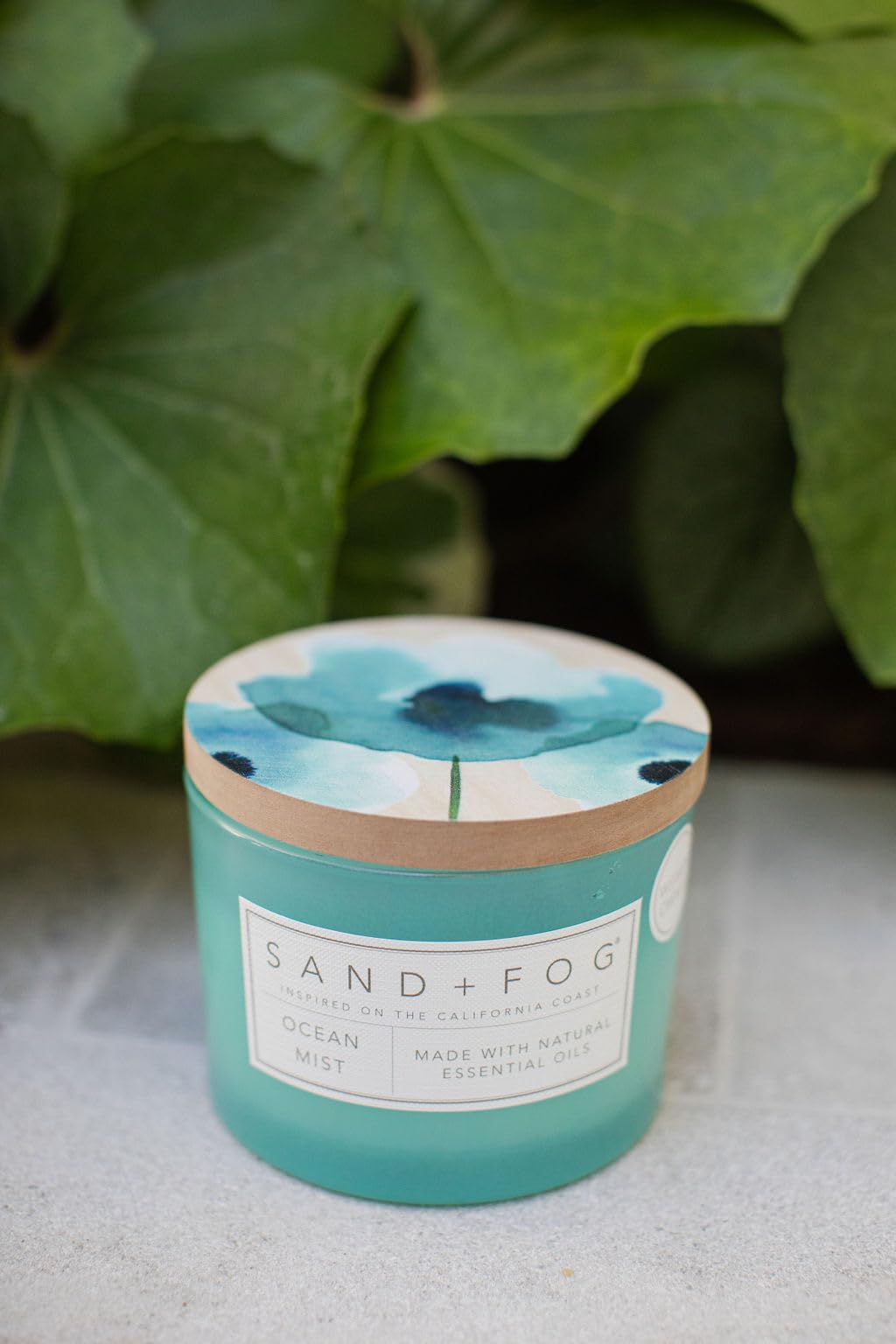 Sand + Fog Scented Candle - Ocean Mist – Additional Scents and Sizes – 100% Cotton Lead-Free Wick - Luxury Air Freshening Jar Candles - Perfect Home Decor – 12oz
