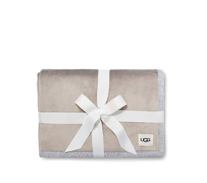 UGG Unisex-Adult's Duffield Throw Ii Blanket, Seal Heather, NA