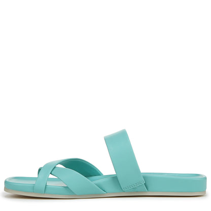 Franco Sarto Womens Estella Slide Sandal Aqua Blue 11 M