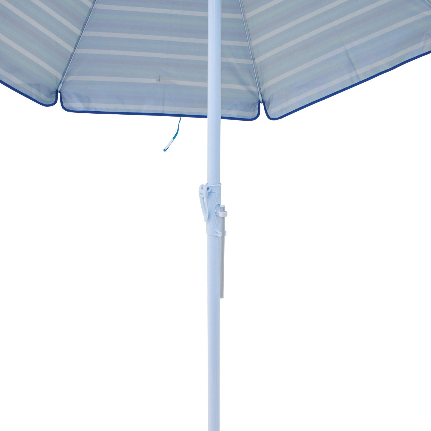 Tommy Bahama 6' UPF 50+ Tilt Beach Umbrella with Wind Vent and Carry Bag, Blue and White