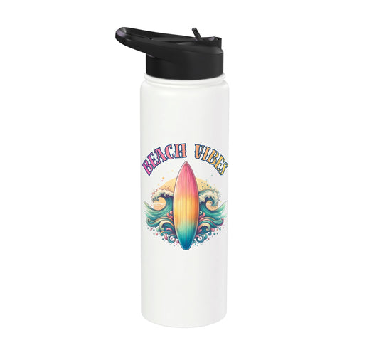 Beach Vibes Stainless Steel Insulated Water Bottle