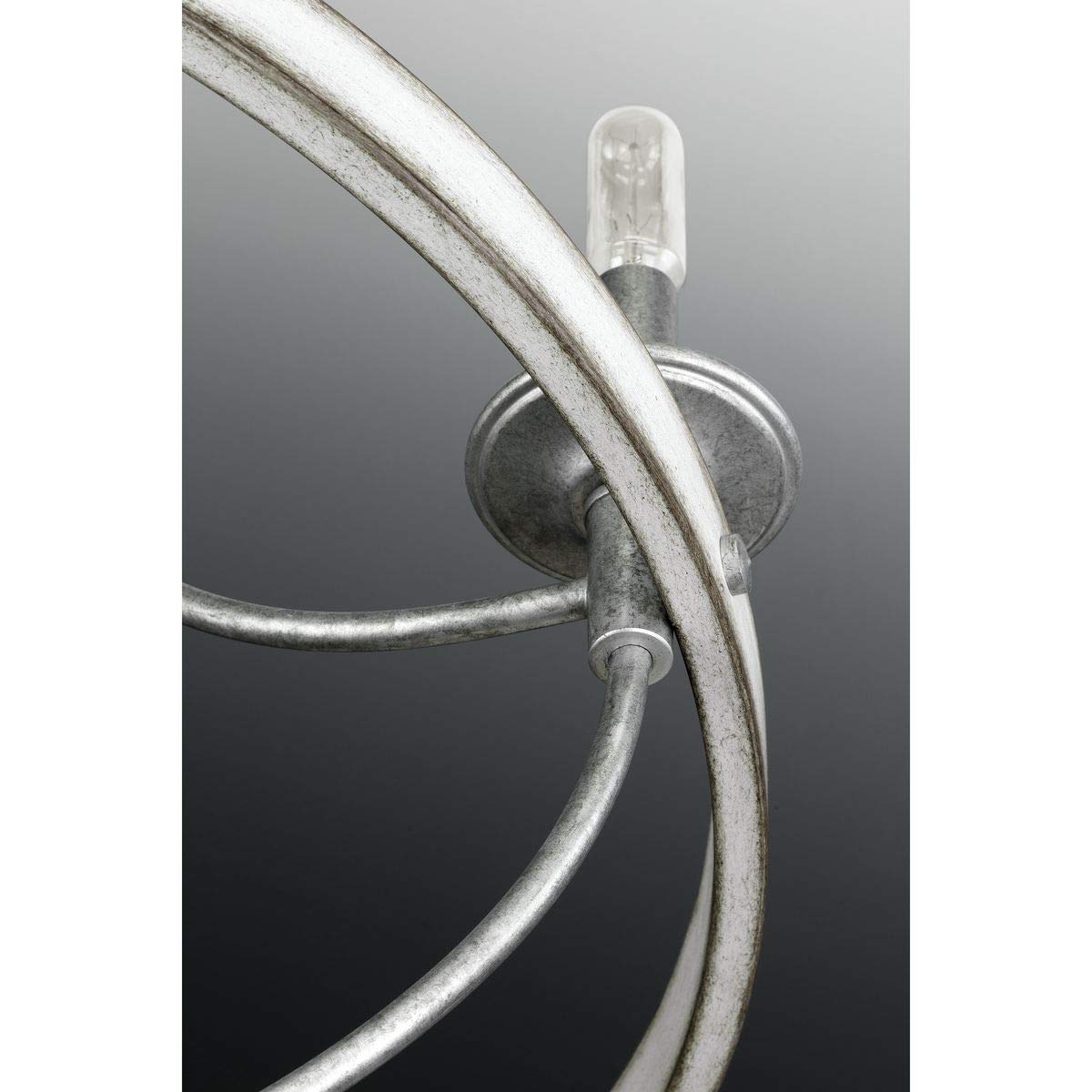 Progress Lighting Gulliver Collection 5-Light Coastal Chandelier Light Galvanized,Gray