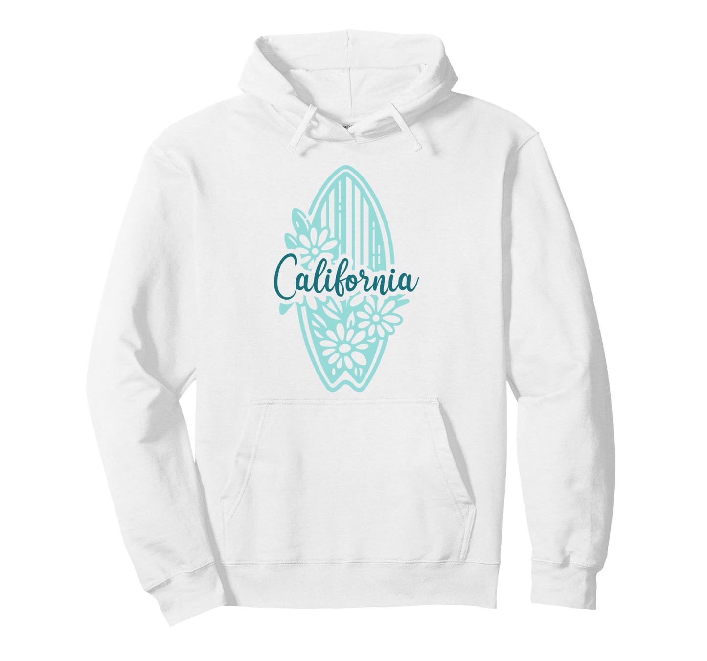 California Surf Board Pullover Hoodie