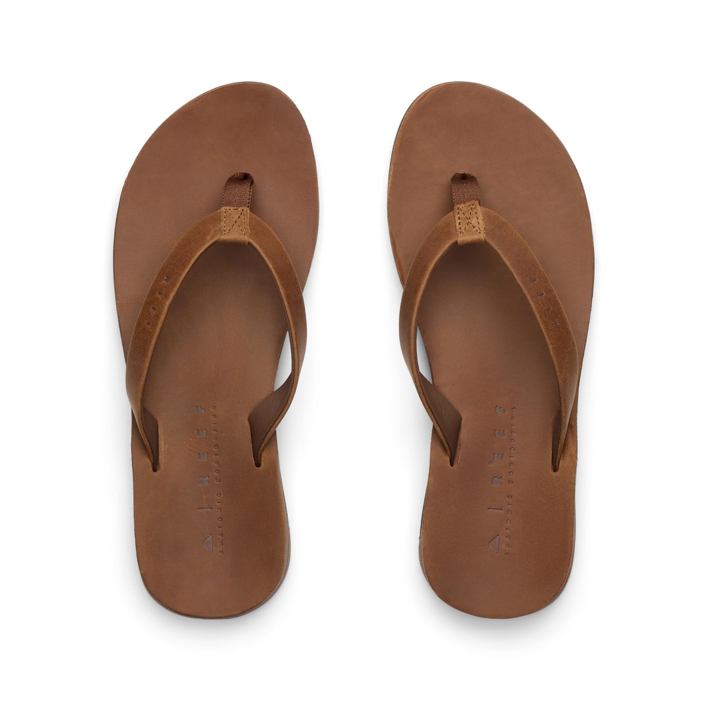 REEF Womens Ojai Classic Slim Sandal, Premium Leather, Soft Cushion Footbed, Durable Outsole, Dark Brown, 8