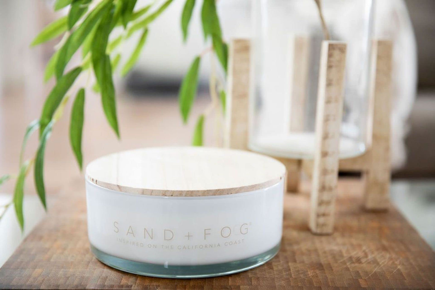 Sand + Fog Scented Candle - Ocean Mist - Additional Scents and Sizes – 100% Cotton Lead-Free Wick - Luxury Air Freshening Jar Candles - Perfect Home Décor for Your Cocktail Table – 34 oz