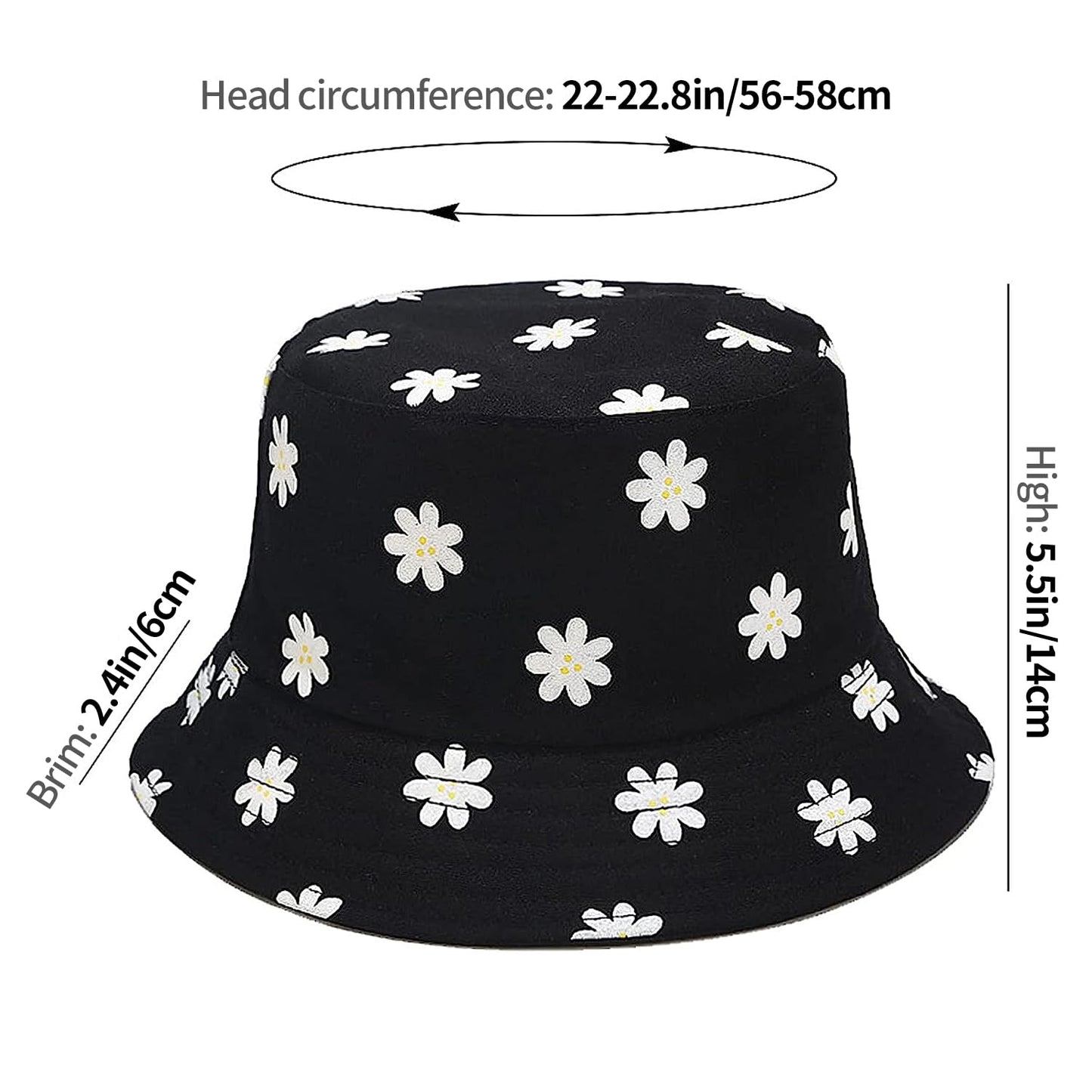 Bucket Hats for Women Man Cute Sun Beach Fisherman Hats (US, Alpha, One Size, Green)