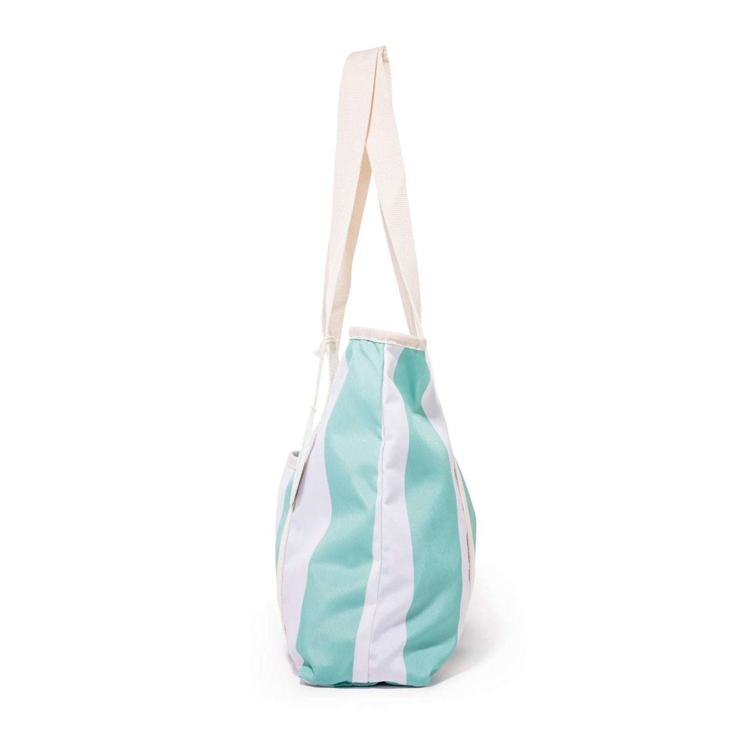 Business & Pleasure Co. Margaritaville Volcano Beach Bag - Last Mango Green Stripe