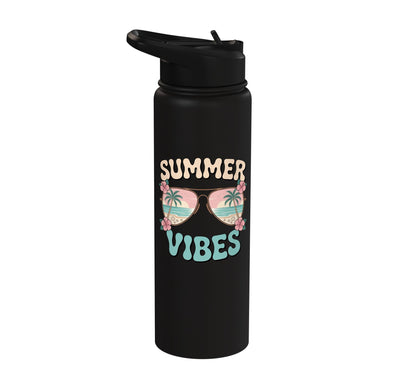 Summer Vibes Tropical Stainless Steel Insulated Water Bottle