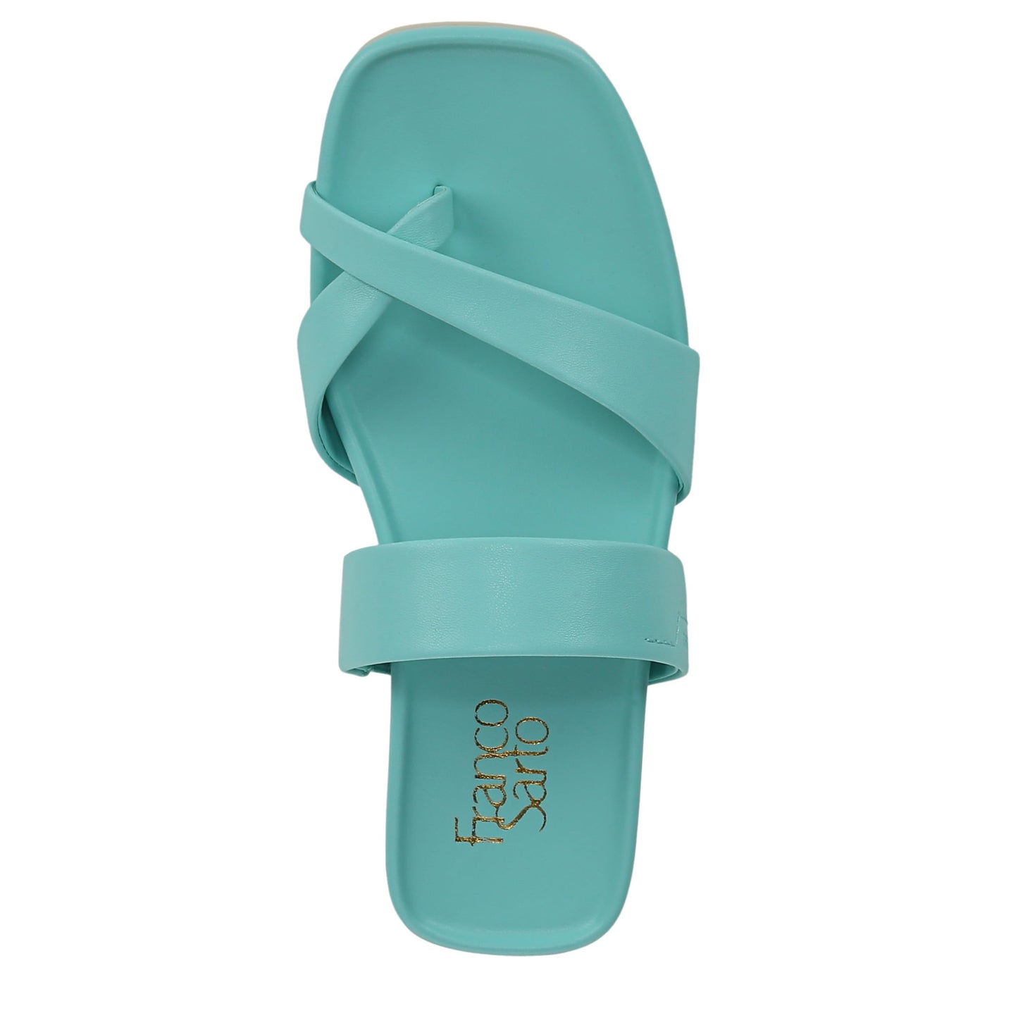 Franco Sarto Womens Estella Slide Sandal Aqua Blue 11 M