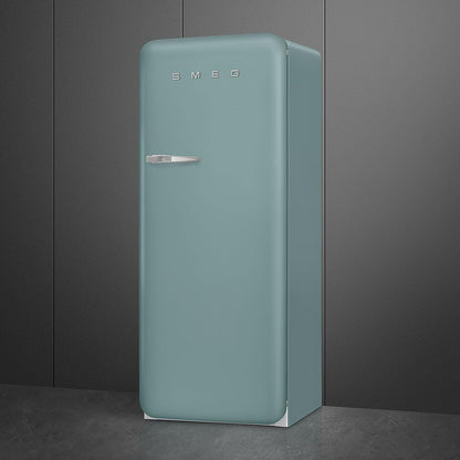 Smeg Retro Style FAB28 50s Style Refrigerator, Right Hinge, Matte Jade – 9.93 Cu. Ft. – Made in Italy