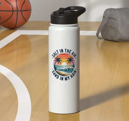 Salt and Sand Tropical Stainless Steel Insulated Water Bottle