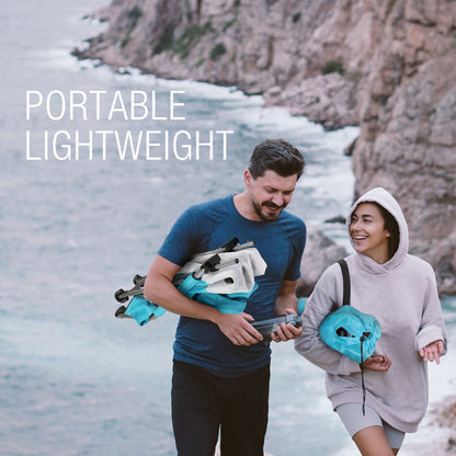 HAUSHOF 2-Pack Blue High Back Beach Chairs with Colored Dots, Durable 600D Oxford Fabric, Industrial Grade Iron, Maximum Seated Weight Capacity: 265 lbs, Ergonomic Design