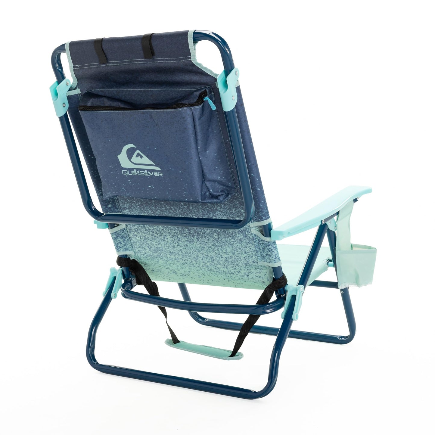 Quiksilver Beach Chair – Lightweight Folding Chair with Adjustable Recline and Cup Holder – Portable and Durable Chairs for Beach, Camping Chair, or Concerts in The Park