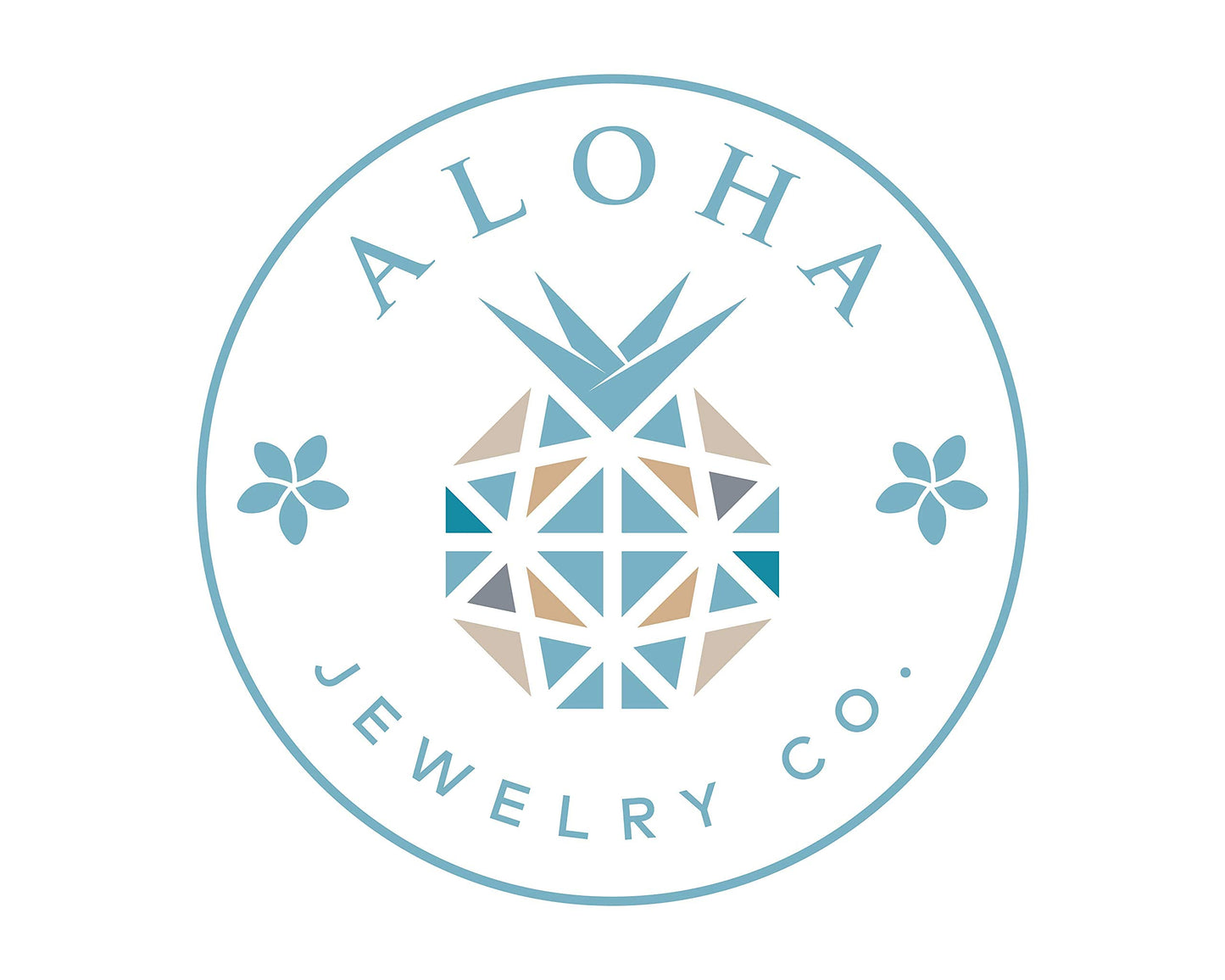 Aloha Jewelry Company Sterling Silver Created Blue Opal Wave Neckalce Pendant with 18" Box Chain