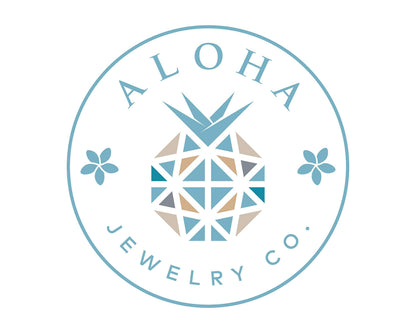 Aloha Jewelry Company Sterling Silver Created Blue Opal Wave Neckalce Pendant with 18" Box Chain