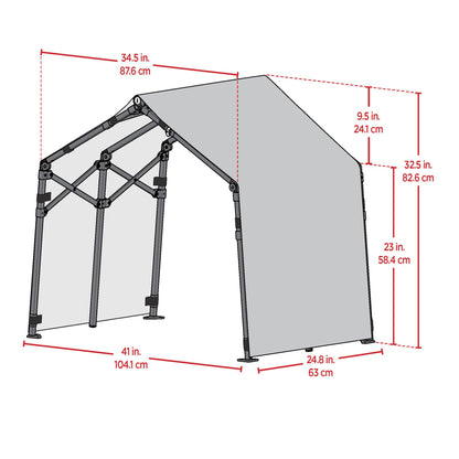 Life is Good 3.5' Outdoor Pet Shade, Versatile Pet Canopy Pop-up Shade Tent for Dogs, Cats, Small Animals and Livestock, You Had Me at Woof
