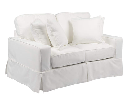Sunset Trading Americana Slipcovered Loveseat