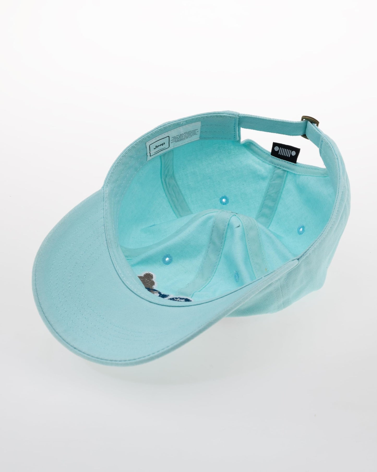 Jeep Ladies Hat Chenille Embroidered Sasquatch and Text Logo Garment Washed Twill with Adjustable Strap (US, Alpha, One Size, Mint)