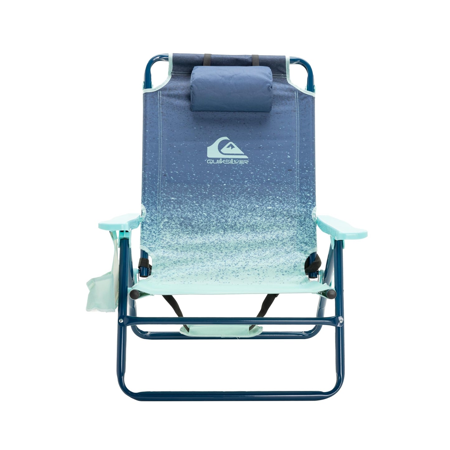 Quiksilver Beach Chair – Lightweight Folding Chair with Adjustable Recline and Cup Holder – Portable and Durable Chairs for Beach, Camping Chair, or Concerts in The Park