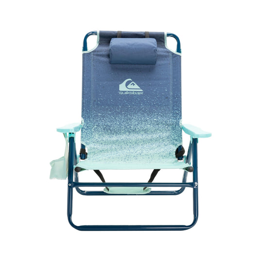 Quiksilver Beach Chair – Lightweight Folding Chair with Adjustable Recline and Cup Holder – Portable and Durable Chairs for Beach, Camping Chair, or Concerts in The Park