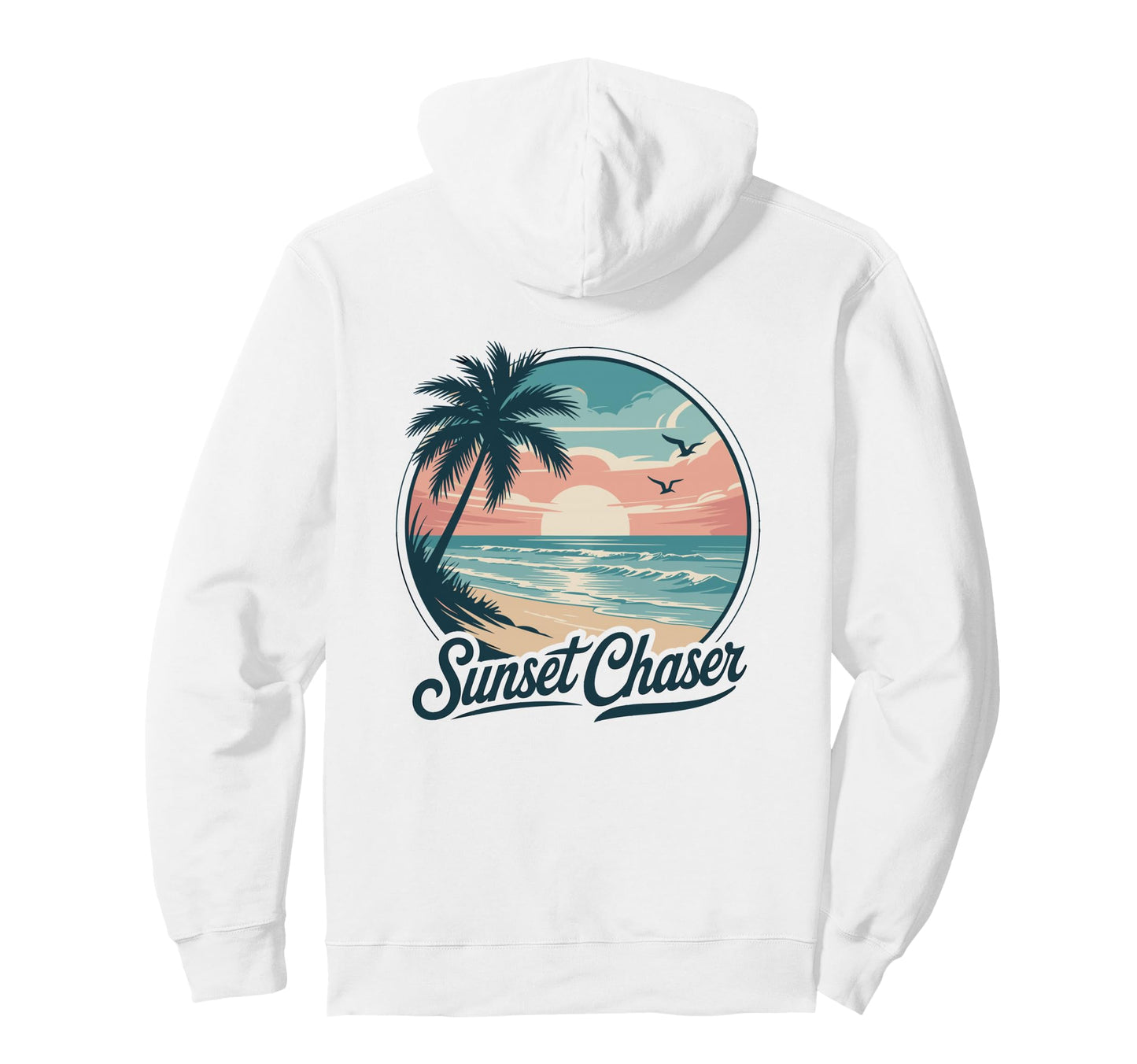 Tropical Beach Sun Pullover Hoodie
