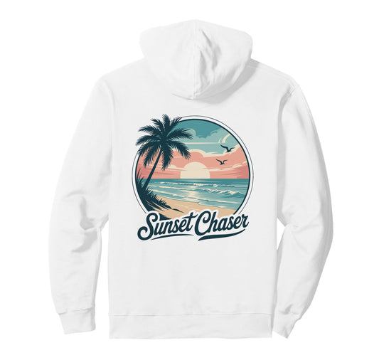 Tropical Beach Sun Pullover Hoodie