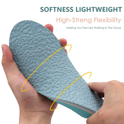 KuaiLu Womens Fashion Flip Flops Ladies Lightweight Summer Beach Yoga Mat Thong Sandals with Comfortable Arch Support Blue White Size 11