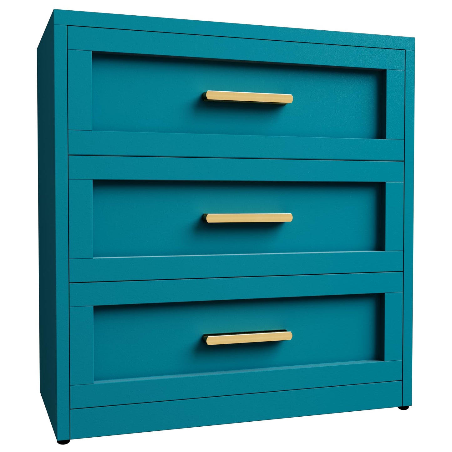 Baborokic Metal 3 Drawer Dresser for Bedroom,Closet Chest Dressers Storage with Drawers,Steel Dressers & Chests of Drawers, Wide Blue Metal Dresser Organizer for Bedroom,Living Room,Hallway